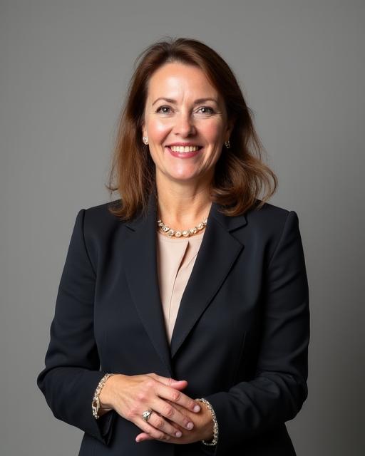 Portrait de la fondatrice de Éclat Intérieur, une femme souriante et élégante.